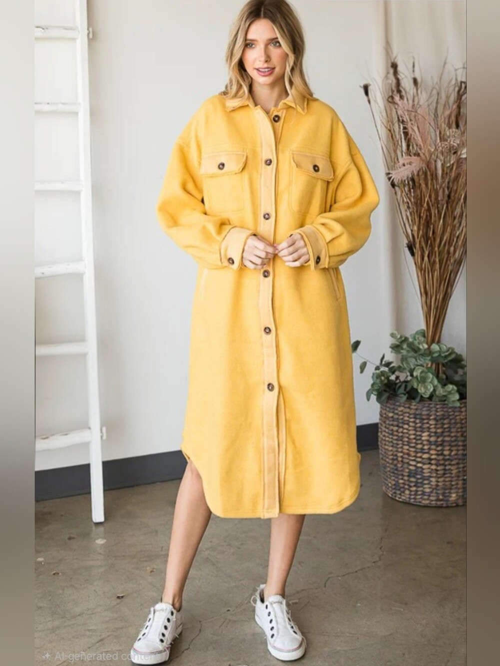 #1789 Oli & Hali Sunshine Stroll Longline Shacket